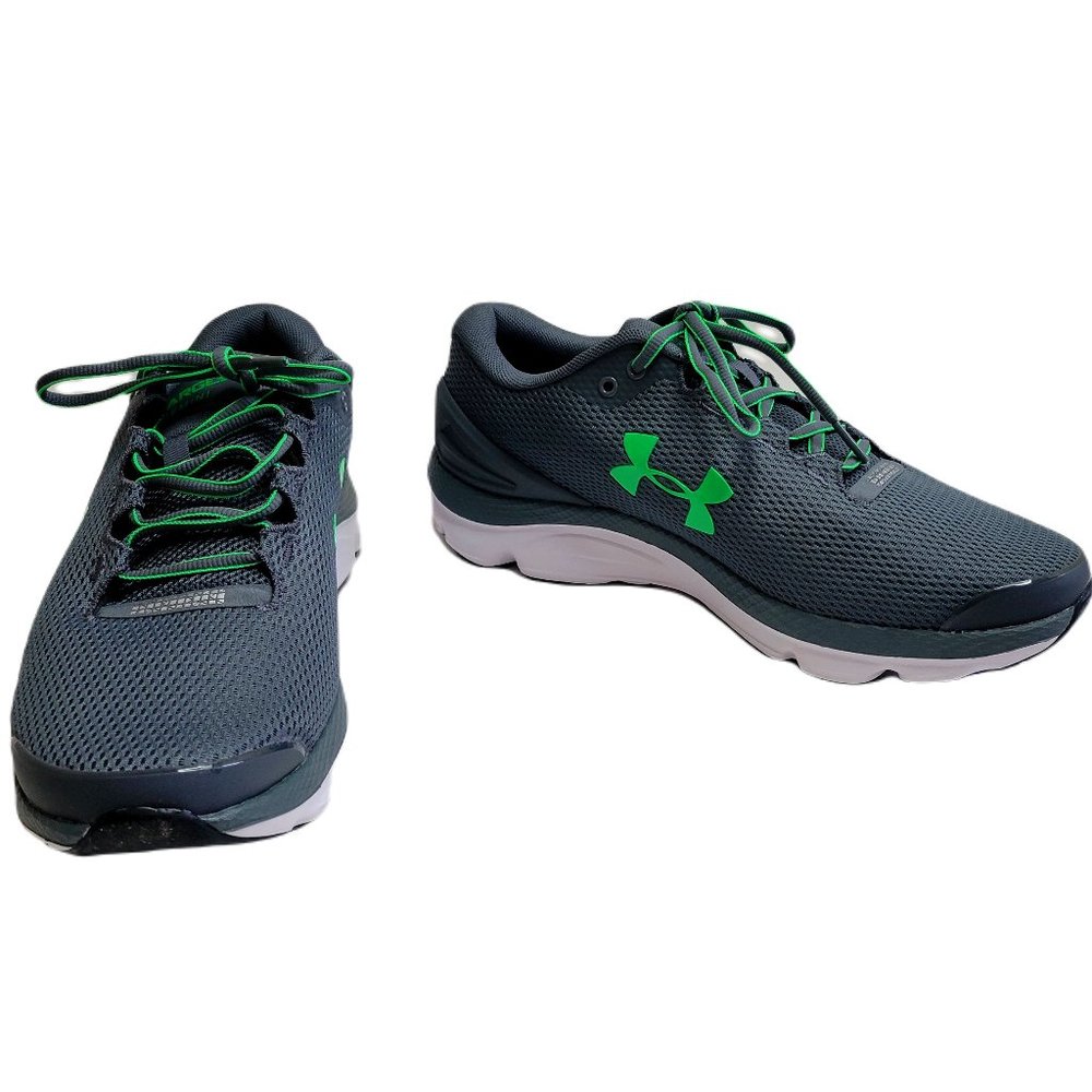 Under Armour Charged Gemini 2020 Grey Running Training Shoes Men's Size 8.5